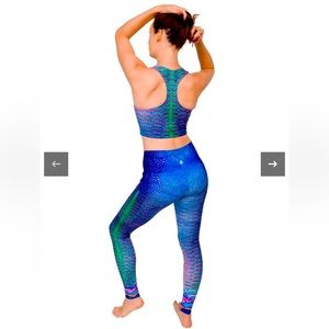 COPY - Waterlust Parrotfish leggings and sports tank size M